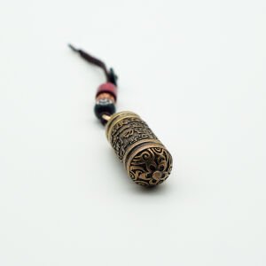 Om Mani Padme Hum Vintage Bronz Anahtarlık