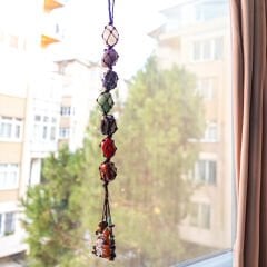 Çakra Duvar Süsleri (7li tüm çakra) Çeşitli Kalp Kesimli
