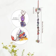 Çakra Duvar Süsleri (7li tüm çakra) Çeşitli Hayat Ağaçlı Kalpli