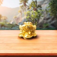 Kurbağa Şans Ve Bereket Figürü