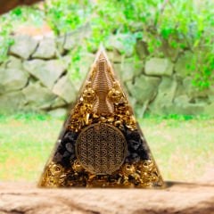 Mandala & Titreşim Telli Orgonit Piramit