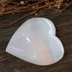 Selenit Taşı (Yüz ve Vücut Arınması) (Oval ve Kalpli Selenit)