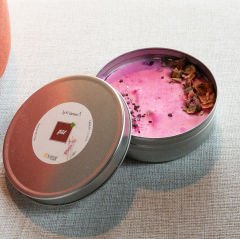 Gül Kokulu El Yapımı Özel Mum Büyük Boy