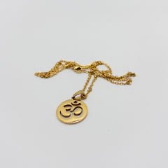 Ohm Sembollü Çelik Kolye (2 Farklı Model ve 2 Farklı Renk Seçeneği) Yuvarlak