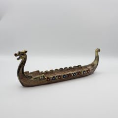 Viking Gemisi Kahve rengi Ahşap Tütsülük