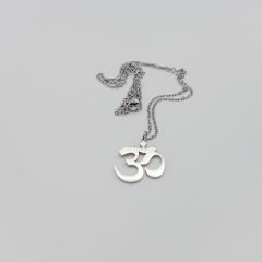 Ohm Sembollü Çelik Kolye (2 Farklı Model ve 2 Farklı Renk Seçeneği) Sadece Ohm Kalıp Gümüş Renk