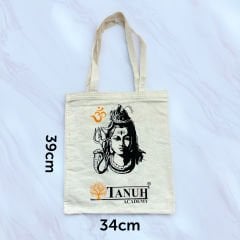Tanuh Shiva Ohm Baskılı Bez Çanta