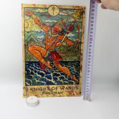 Hanuman Baskılı Ahşap Tablo Duvar Dekorasyon 30cm