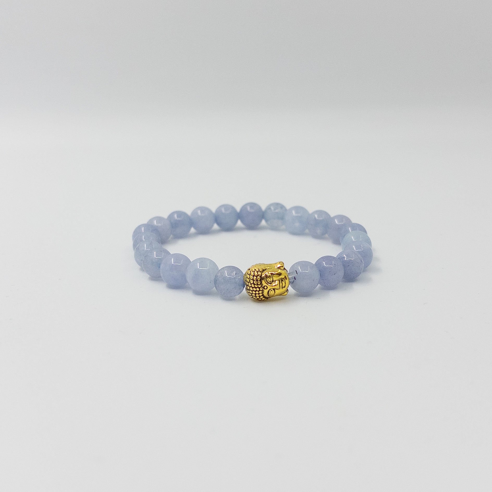 Buddhalı Doğal Taş Bileklik Çeşitleri Akuamarin