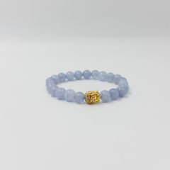 Buddhalı Doğal Taş Bileklik Çeşitleri Akuamarin