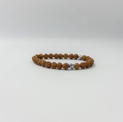 Doğal Taşlarla Süslü Rudraksha Bileklikler Tanuh Tasarım