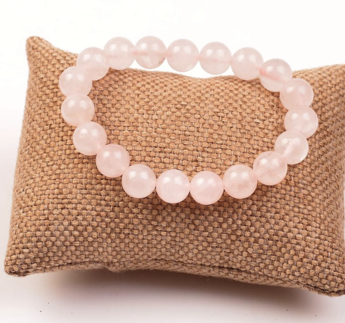 Doğal Taş Bileklikler (Tekli 22 Adet Farklı Doğal Taş Bileklik) Pembe Kuvars