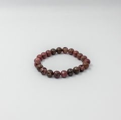 Doğal Taş Bileklikler (Tekli 22 Adet Farklı Doğal Taş Bileklik) Rodonit