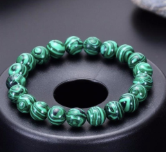 Doğal Taş Bileklikler (Tekli 22 Adet Farklı Doğal Taş Bileklik) Malakit