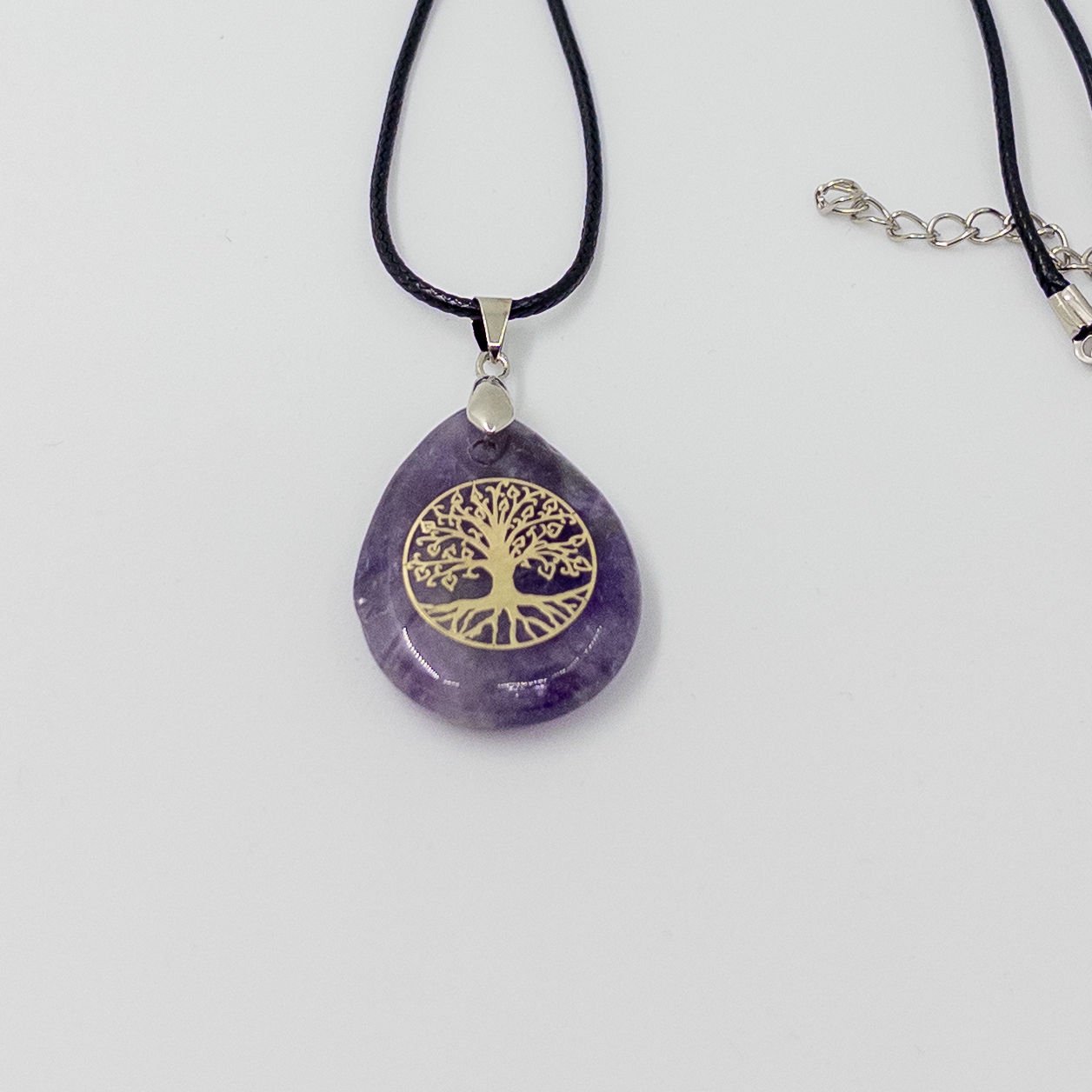 Ametist ve Lapis Lazuli Hayat Ağaçlı Kolye Ametist