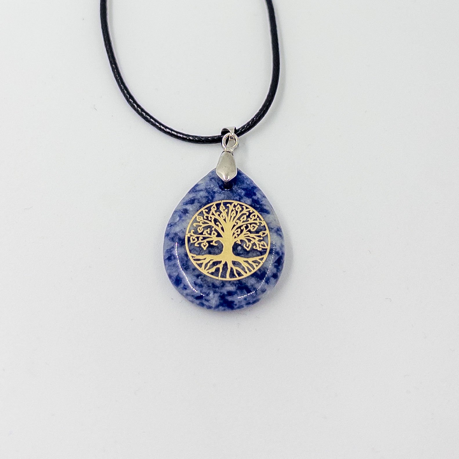 Ametist ve Lapis Lazuli Hayat Ağaçlı Kolye Lapis Lazuli