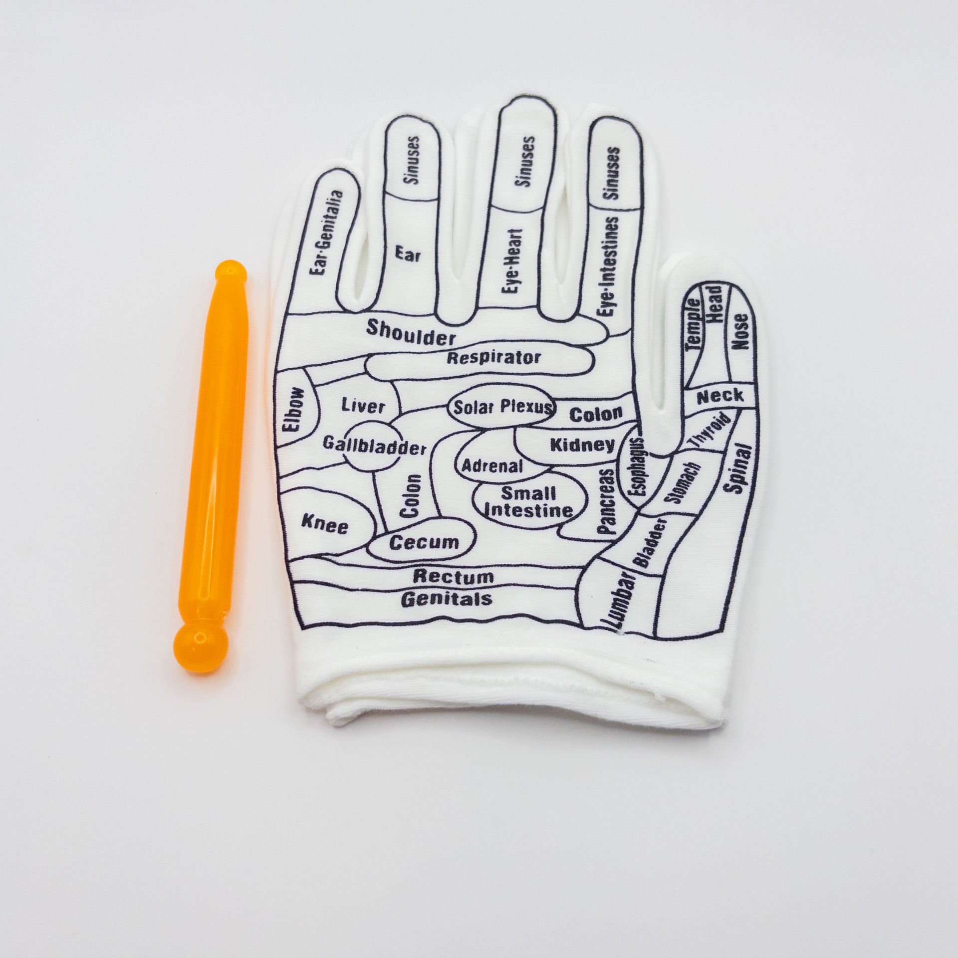 Akupunktur Çorap ve Eldiven Çeşitleri Refleksoloji Beyaz Eldiven