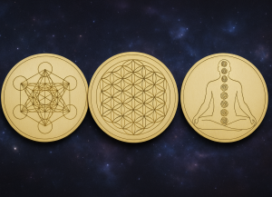 7 Çakra ve Geometri Enerji Yükleme Tabanları, Metatron Küpü, Yaşam Çiçeği, İnsan Çakraları