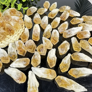 Cüzdan için Bolluk Bereket Taşı Sarı Mineral Doğal Taş (1 ADET)