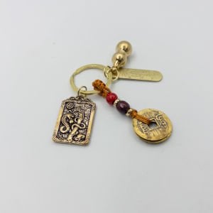 Yılan Figürlü Wu Lou Anahtarlık Güç ve Bereket