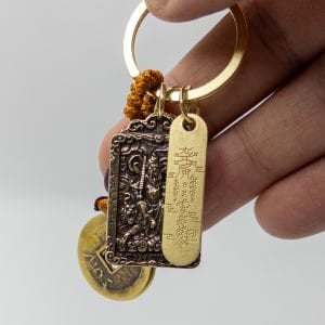 Boğa Figürlü Wu Lou Anahtarlık Güç ve Bereket