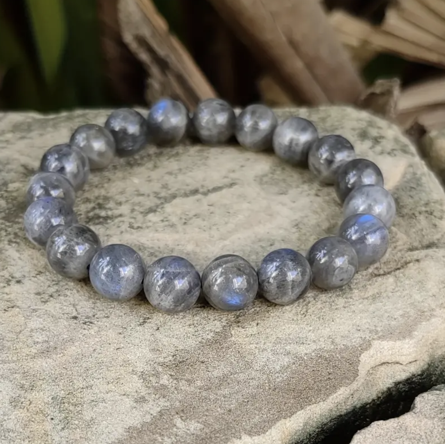 Doğal Taş Bileklikler (Tekli 22 Adet Farklı Doğal Taş Bileklik) Labradonit