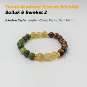 Bolluk ve Bereket Bilekliği 2 Doğal Taş/ Tanuh Tasarım Bileklikleri