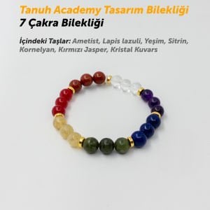 7 Çakra Dengeleme Doğal Taş Bileklik / Tanuh Tasarım Bileklikleri