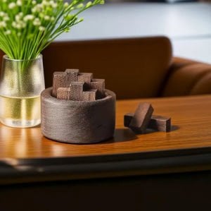 Ahşap Aromaterapi Yağ Difüzörü / Pil Gerektirmez