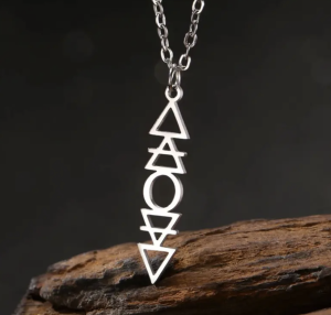 4 Element Kolyesi – Ateş, Su, Hava ve Toprak Sembollü Takı