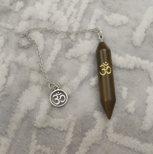 Doğal Taş Sarkaç “Ohm” Sembolü ile Enerji Dengeleyici Pandül