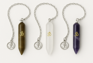 Doğal Taş Sarkaç “Ohm” Sembolü ile Enerji Dengeleyici Pandül