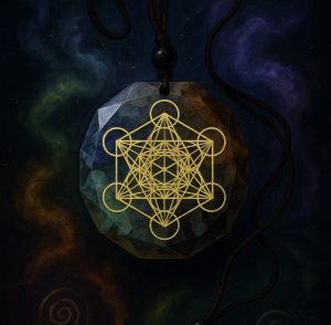 7 Çakra Dengeleyici Metatron Küpü Orgonit  Kolye