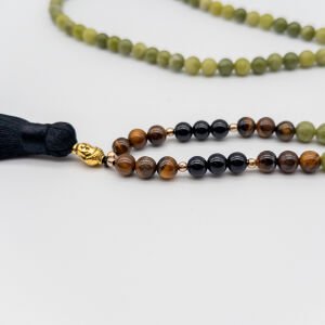 Toprakla Uyum  Yeşim Taşı, Kaplan Gözü ve Oniks Kolye