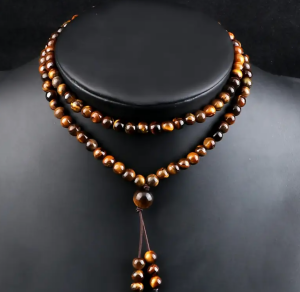 108 Taşlı Kaplan Gözü Bileklik Kolye  ÖZEL