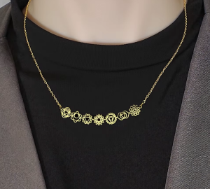 7 Çakralı Dikey veya Yatay Farkındalık Kolyesi (Altın,Gümüş renkleri)