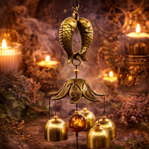 Balık Figürlü Feng Shui Rüzgar Çanı