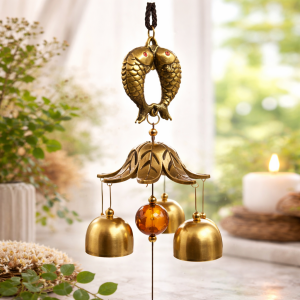 Balık Figürlü Feng Shui Rüzgar Çanı